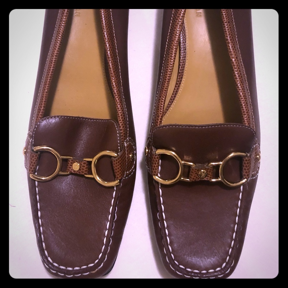 COLE HAAN x NIKE AIR Driving Loafer Shoe 9B Gold